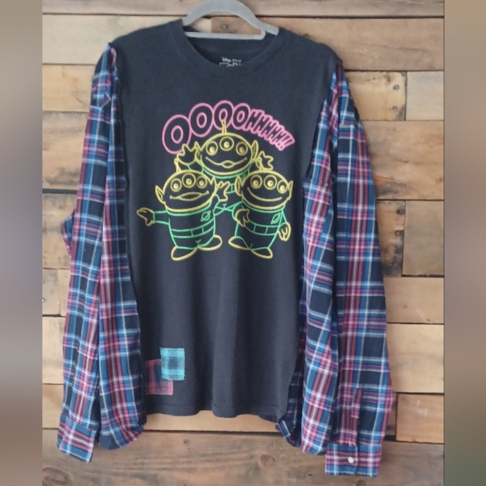 Upcycled Graphic Long Sleeve Shirt
